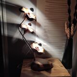 Wooden flower lamp