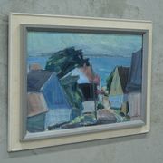 Carl Berndtsson, Swedish Modern Painting, 1960s, Oil on Canvas, Framed