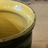 Old jam jar with pear pattern - Savoyard pottery