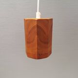 Small pine hanging lamp, swedish 1970-80s