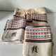 Nappe et 12 serviettes de style basque monogrammées MB