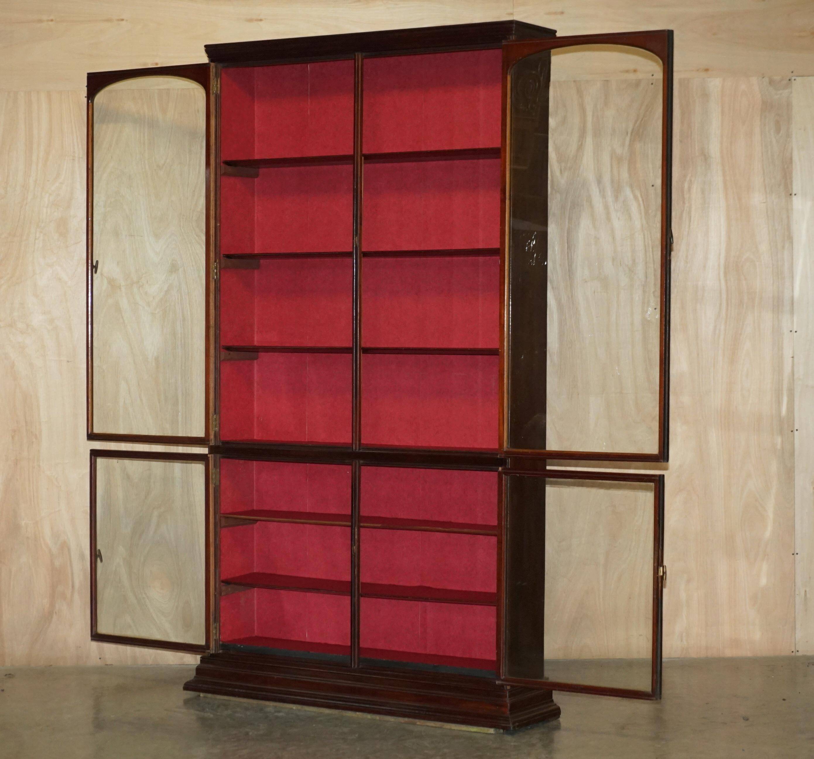 Large display cabinet in Victorian apothecary style.