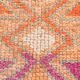 Tapis de couloir turc vintage rose et orange 3x10, 88x323 cm