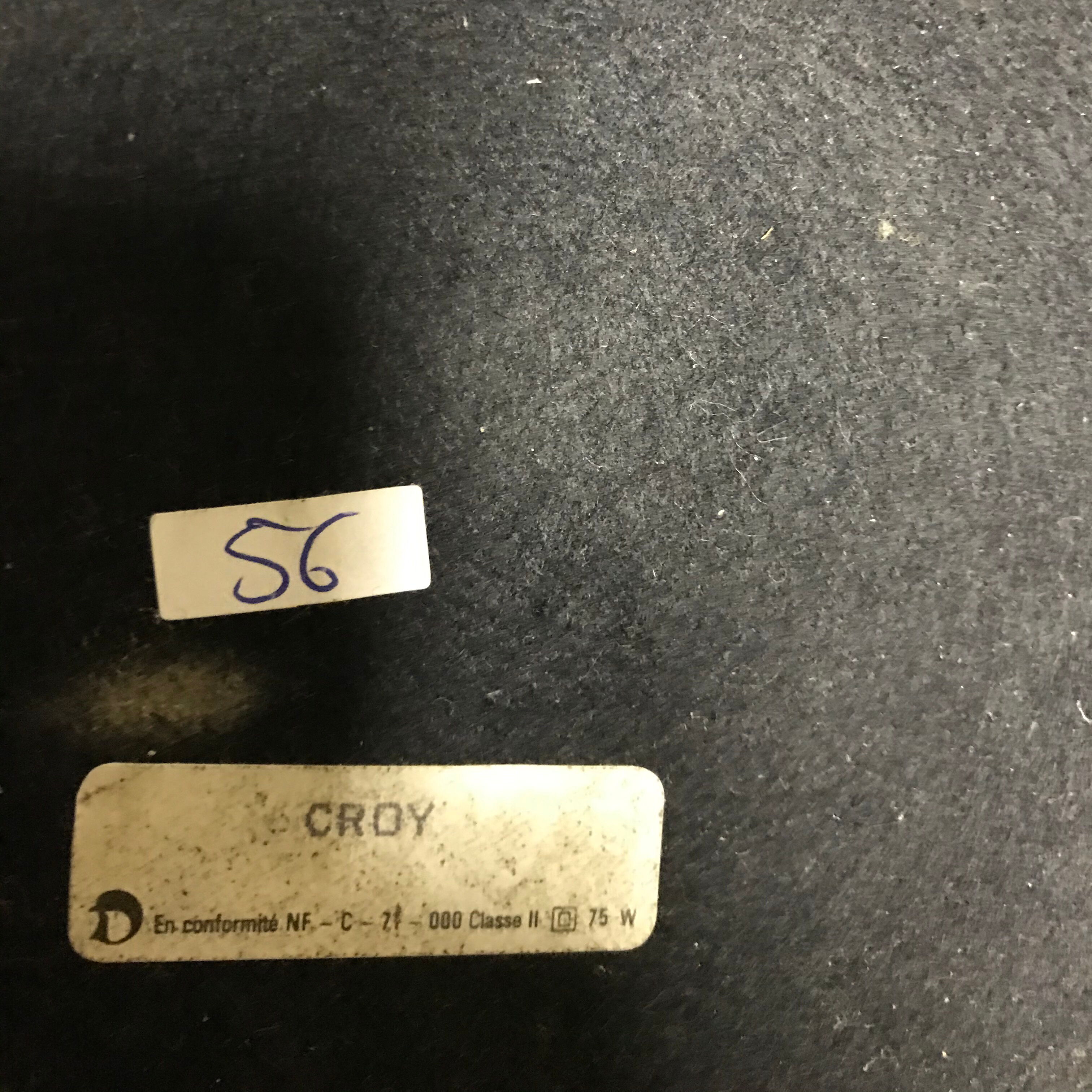 Lamp made of brass and peccari leather