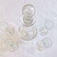 Service à  liqueur cristal de Bohème Baccarat St Louis verres carafe signé par une ancre