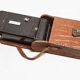 Appareil photo argentique Coronet Folding 6x9 1946 objectif menisque foyer fixe et pochette cuir