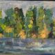Original Oil On Canvas – “Landscape” By K. Osian – Signed – Vintage