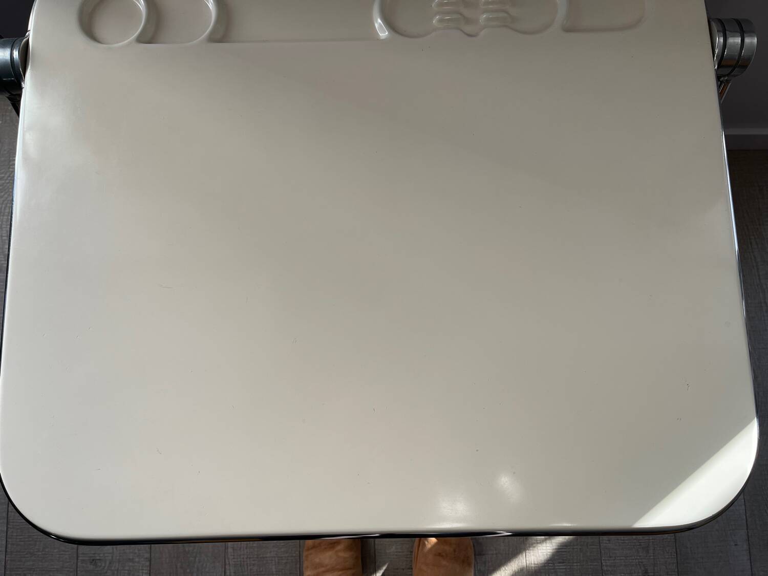 Bureau Platone / Chaise Plia Giancarlo Piretti Anonima Castelli