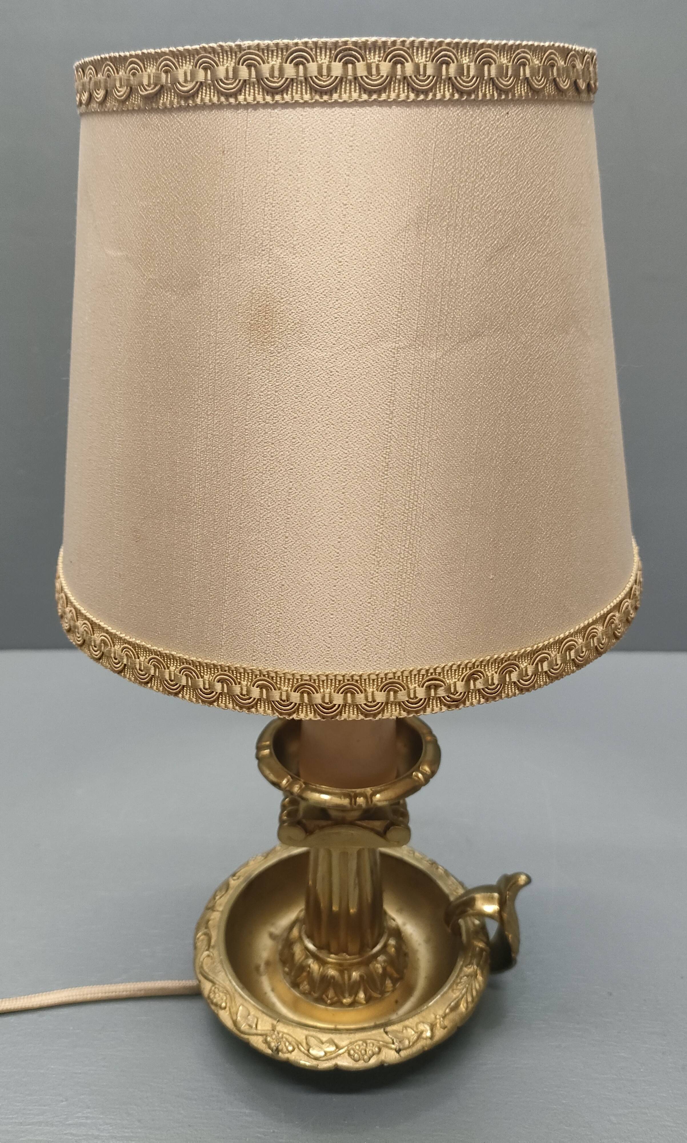 Cave rat lamp with Doric column - Bronze - 1950s - France