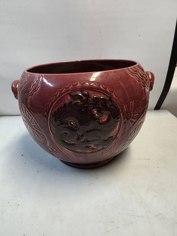 Cache pot Barbotine art déco Orchies