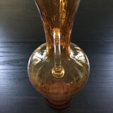 Amber amphora vase