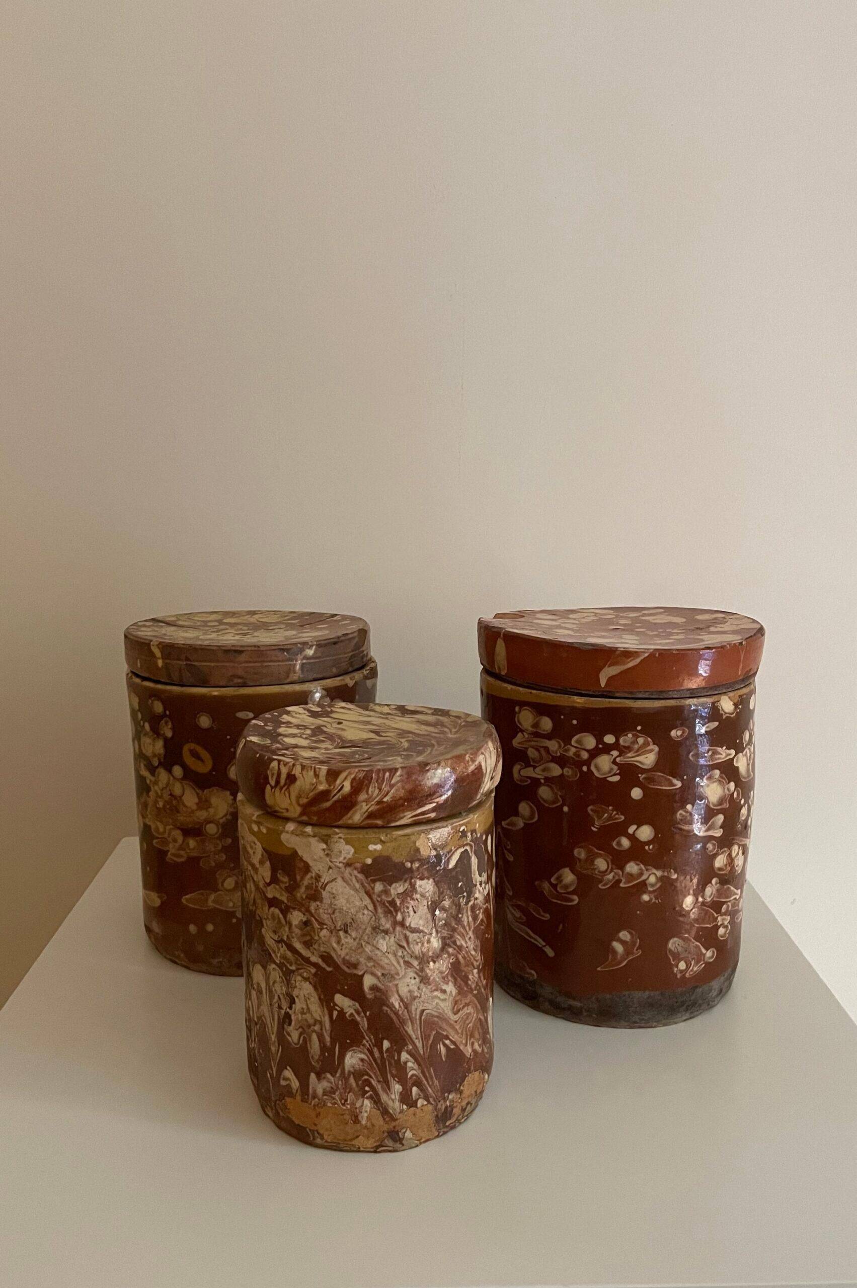 Italian 19th-century glazed daggerboards