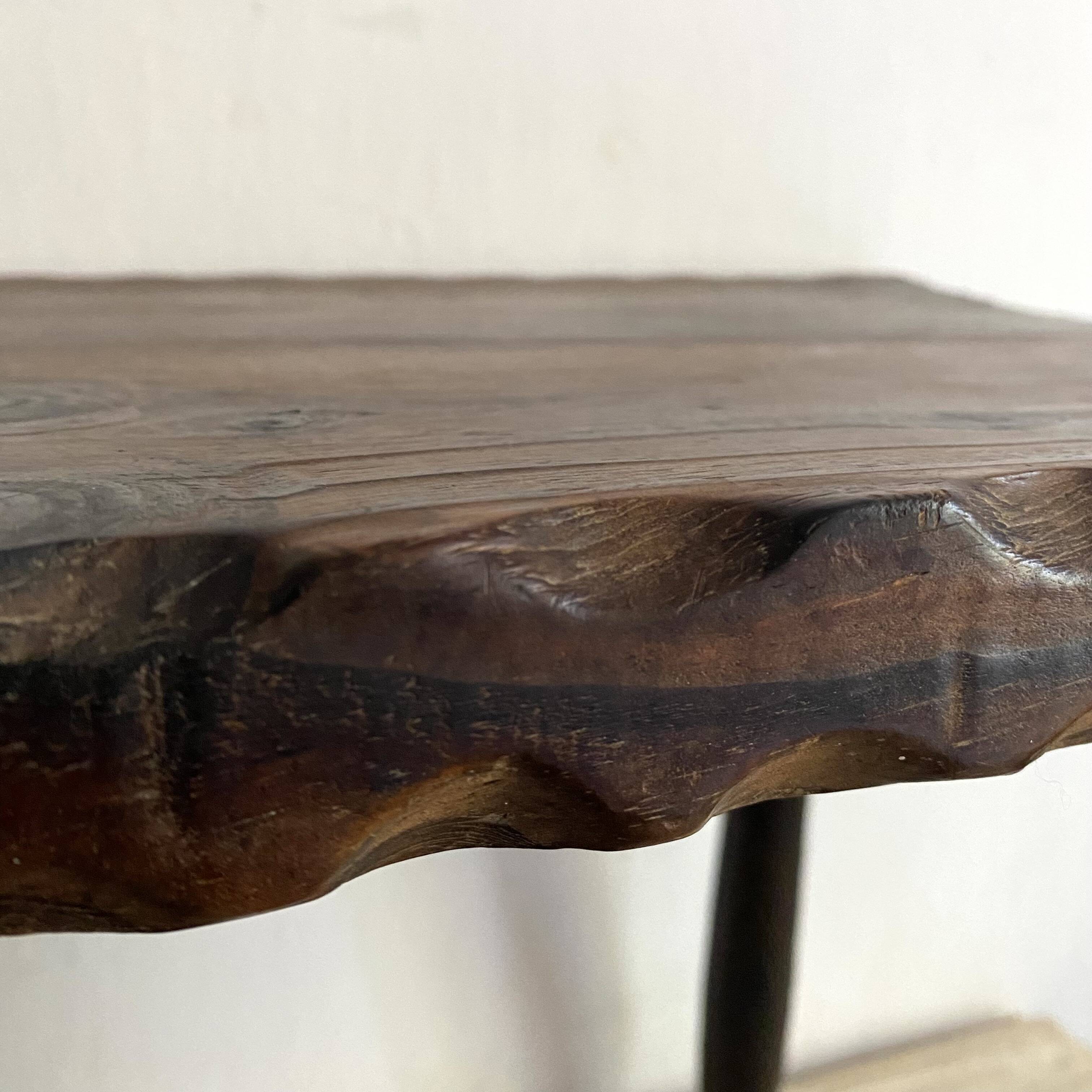 Wooden side table or bed end, Spain 1970