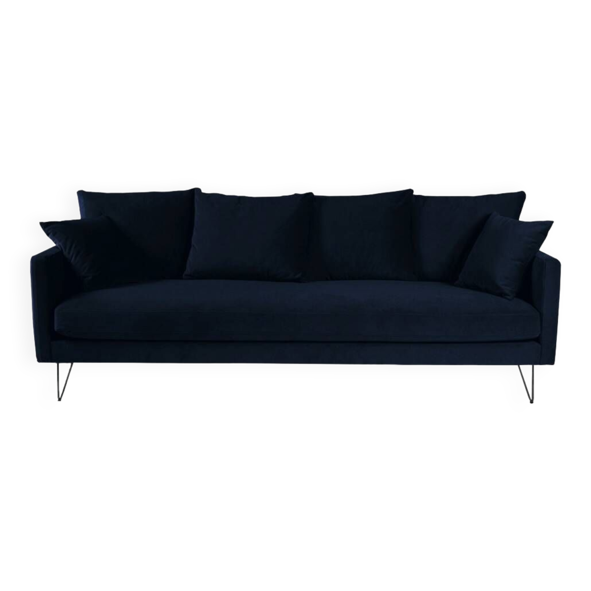 4-seater velvet sofa bed with drawer