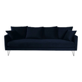 4 seater velvet drawer sofa bed