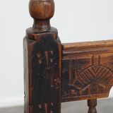 Antique Spanish Country Chairs with Woven Rush Seats