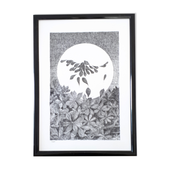 " l'envol " Indian ink on paper