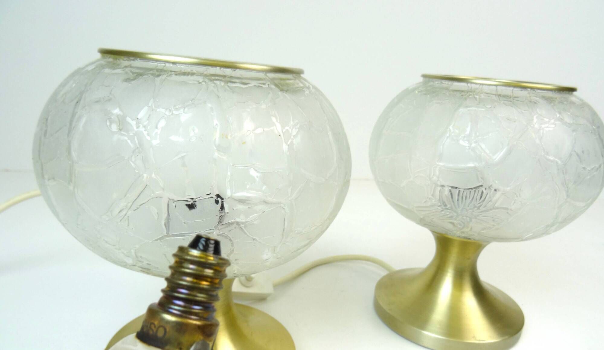 Beautiful Pair of Hollywood Regency bedside desk Lamps by Doria Germany