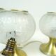Beautiful Pair of Hollywood Regency bedside desk Lamps by Doria Germany