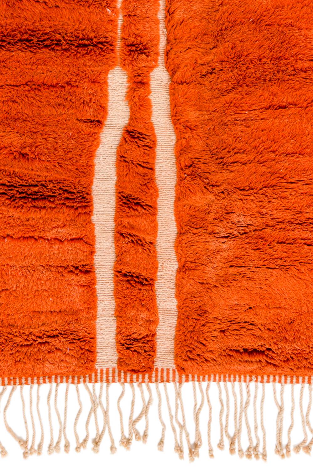 Moroccan Berber rug Mrirt orange terracotta