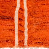 Moroccan Berber rug Mrirt orange terracotta
