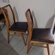 Chaises design bois et simili cuir