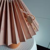 Danish ceramic and fabric bedside lamp by Lene Bjerre