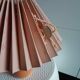 Danish ceramic and fabric bedside lamp by Lene Bjerre