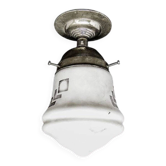 Lampe suspendue Art Déco, Pologne, années 1930