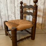 Vintage wooden chair turned, 1950s