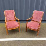 Paire de fauteuils directoire anciens