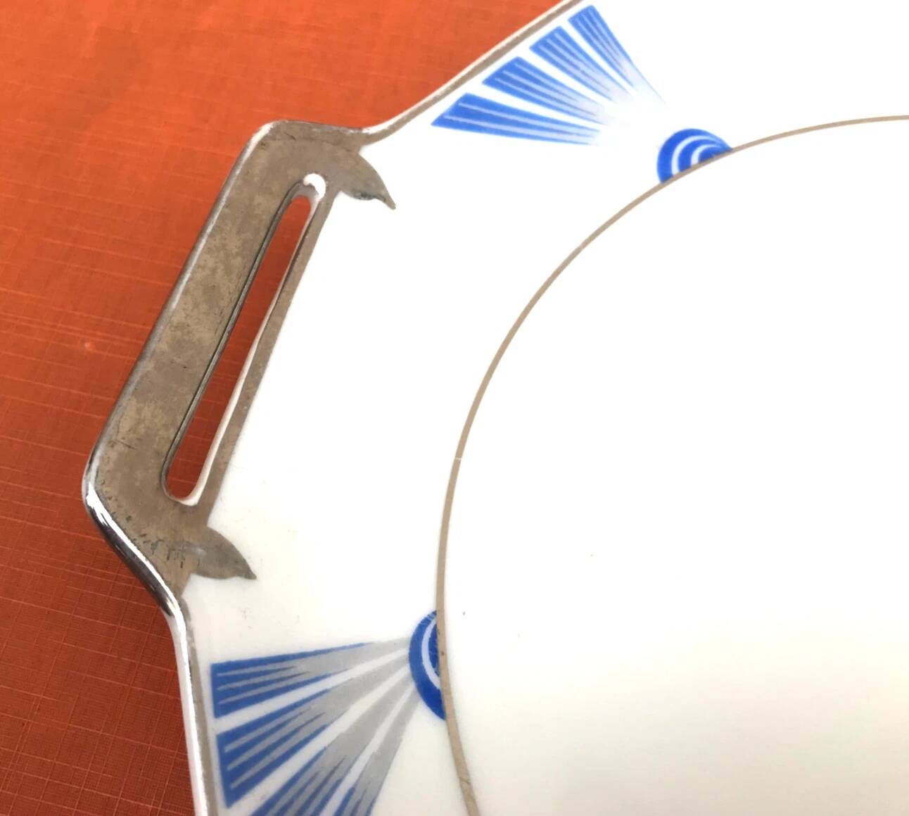 Art Deco 1920s Limoges Porcelain Plate MG (Mavaleix and Granger)