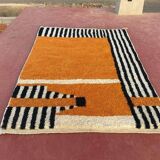 Traditional Moroccan Beni Ouraine Berber rug, size 100 x 200 cm