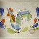 Antique and rare emile henry oven dish with hb henriot quimper decoration 1950