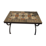 Coffee table in painted cement