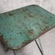 Painted metal folding table