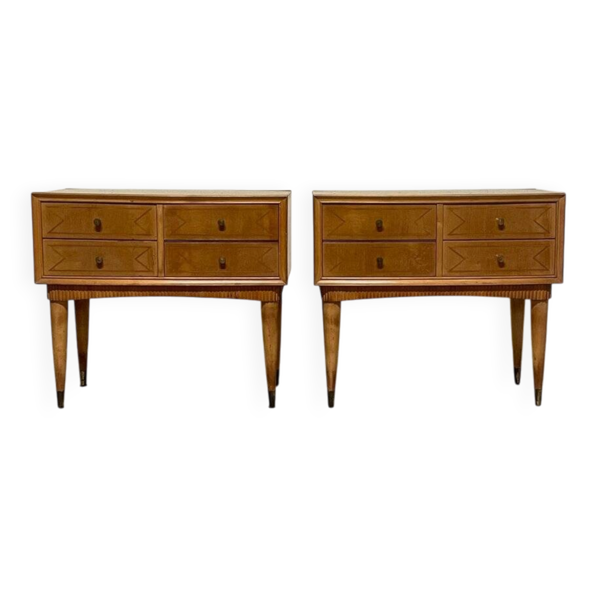 Italian Mid-Century modern bedside tables, 1950s, set of 2