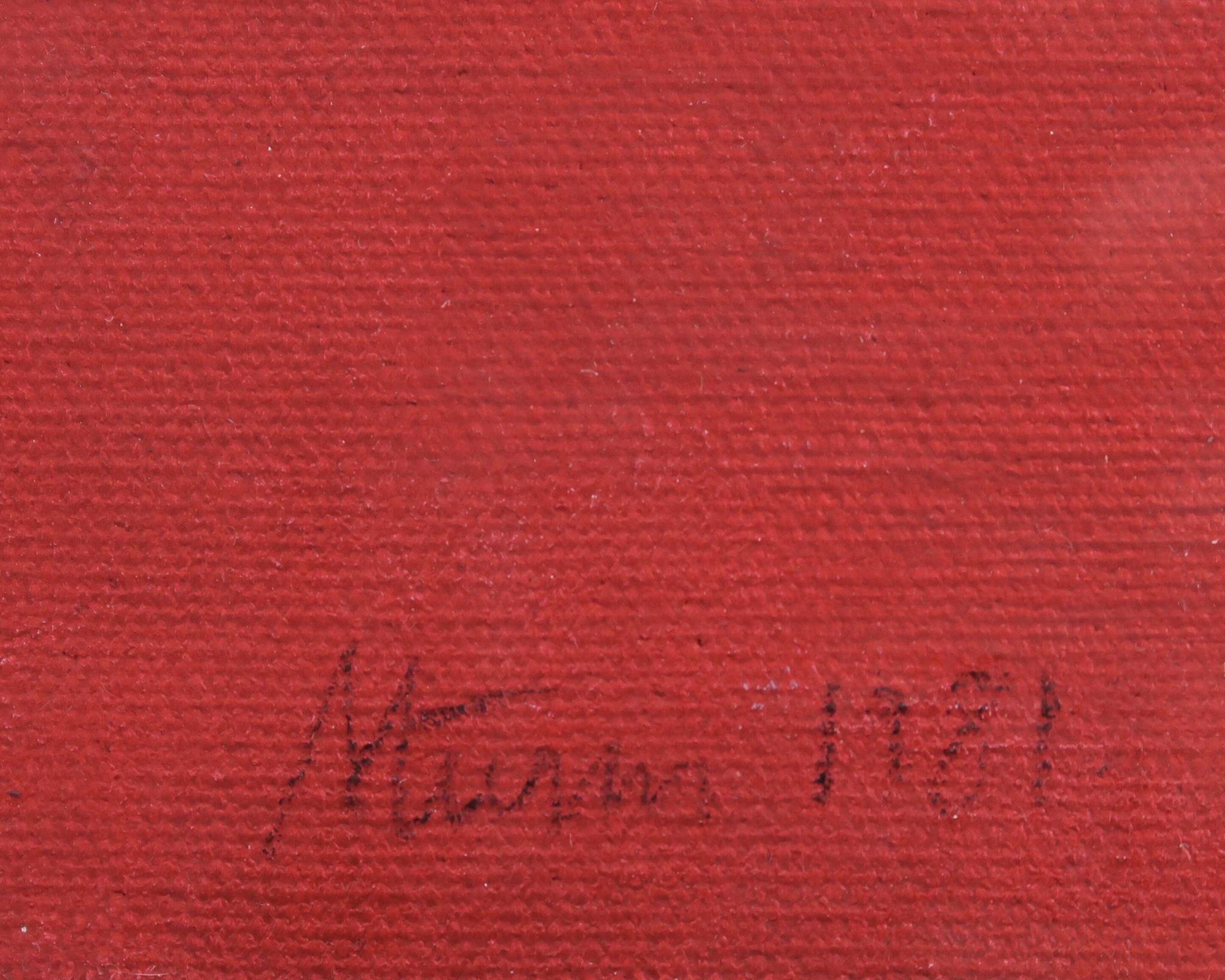 Peinture abstraite signée, années 80