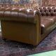 Chesterfield 3-seater cognac leather sofa from the 1980s