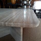 Travertine coffee table