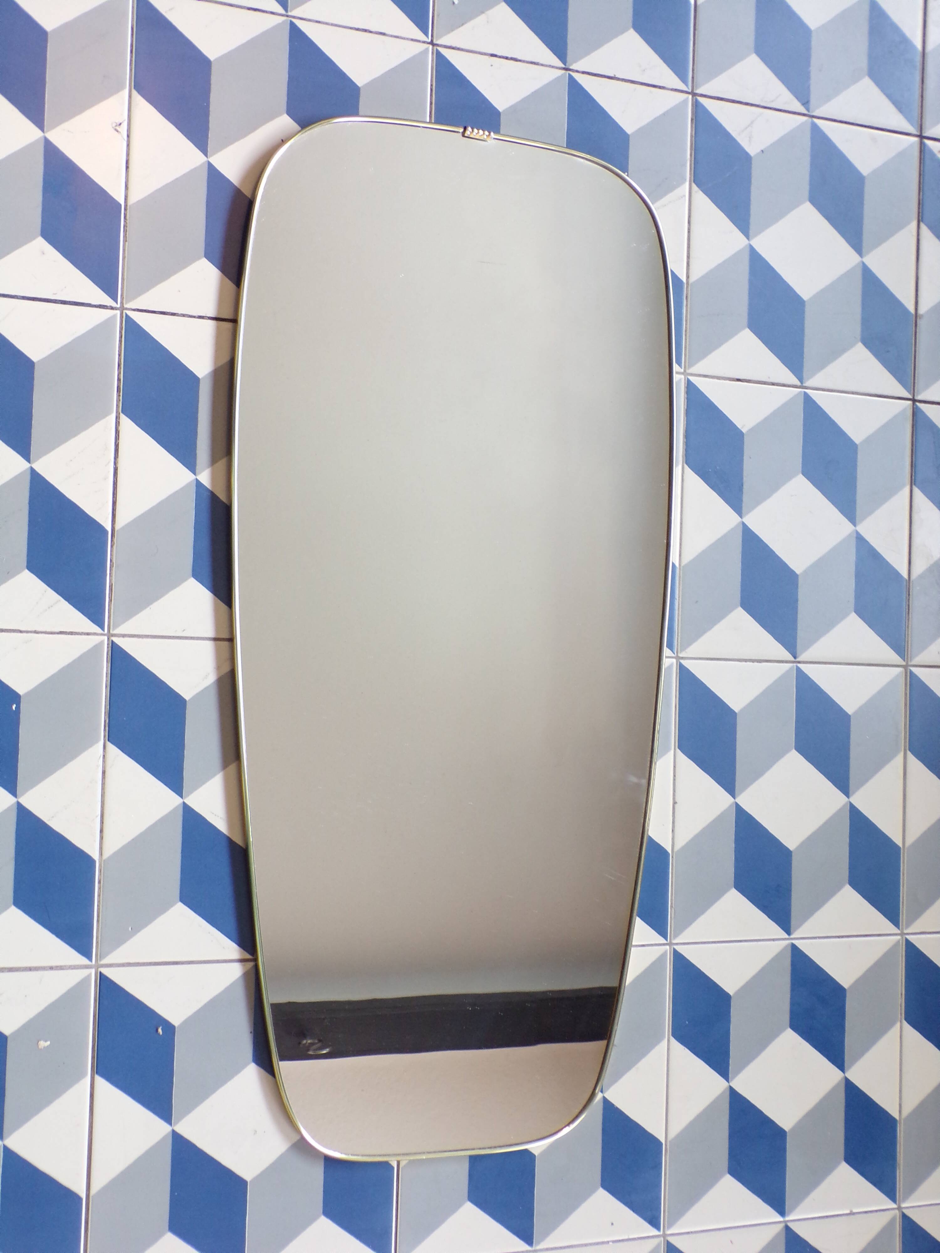 Miroir forme libre 32x68 cm