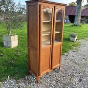 Old light wood display cabinet