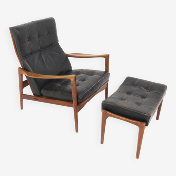 Fauteuil "örenäs", ib kofod larsen, olof persons fåtöljindustri, ope, jönköping, suède, 1960