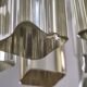 Venini Murano Glass Chandelier 85 Hand-Blown Quadriedri Prisms, 1960's