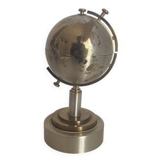 Vintage 1960 cigarette case world map dispenser - 21 x 10 cm
