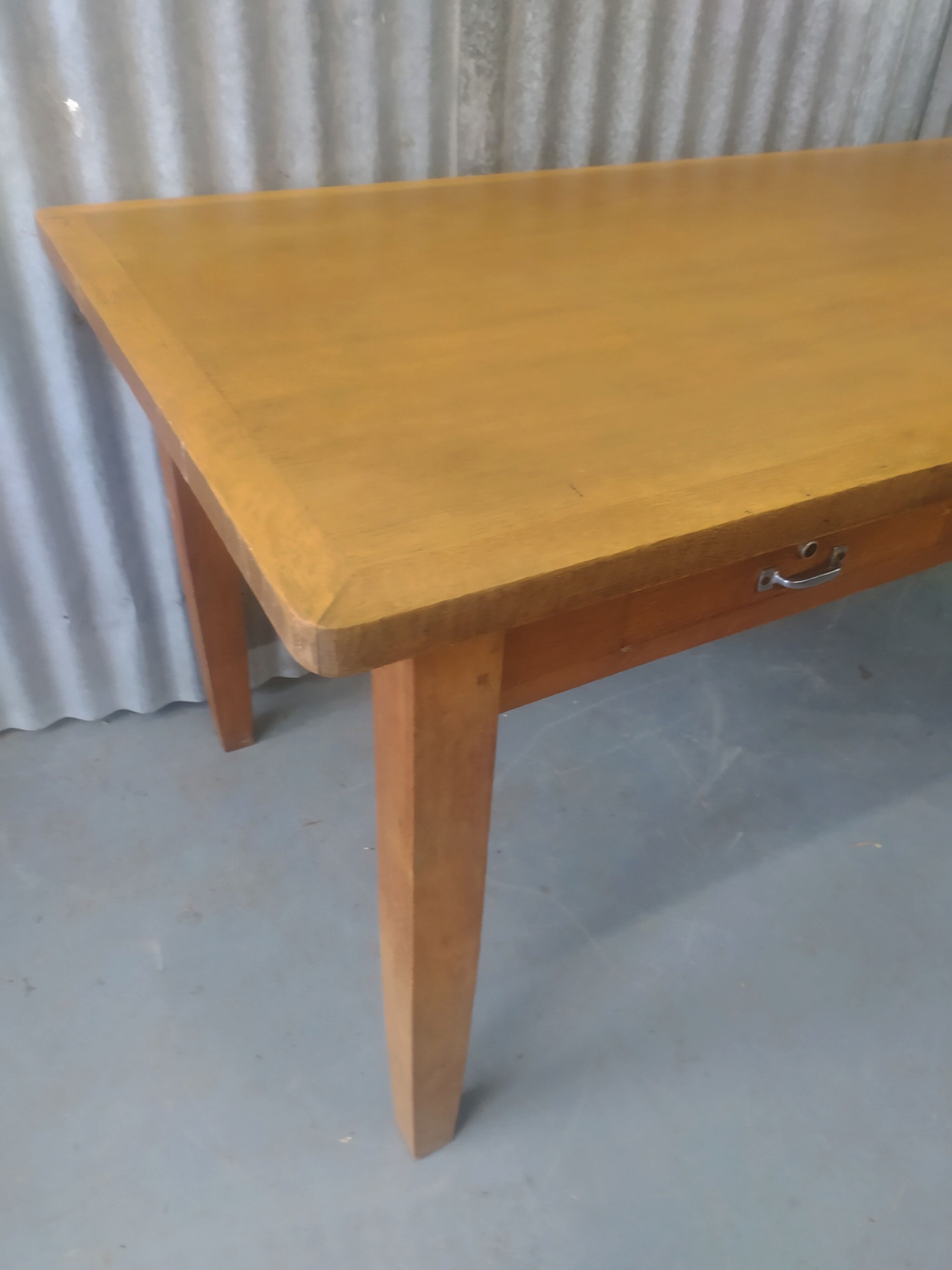 Solid oak farm table