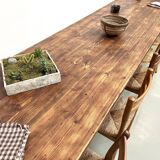 Very large solid pine farmhouse table