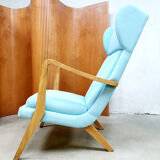 Vintage Danish design wingback arm chair