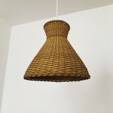 Wicker pendant lamp