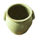 Large Pot Sandstone glazed gray two handles